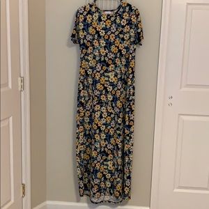 Lularoe Maria. Blue, yellow and light purple